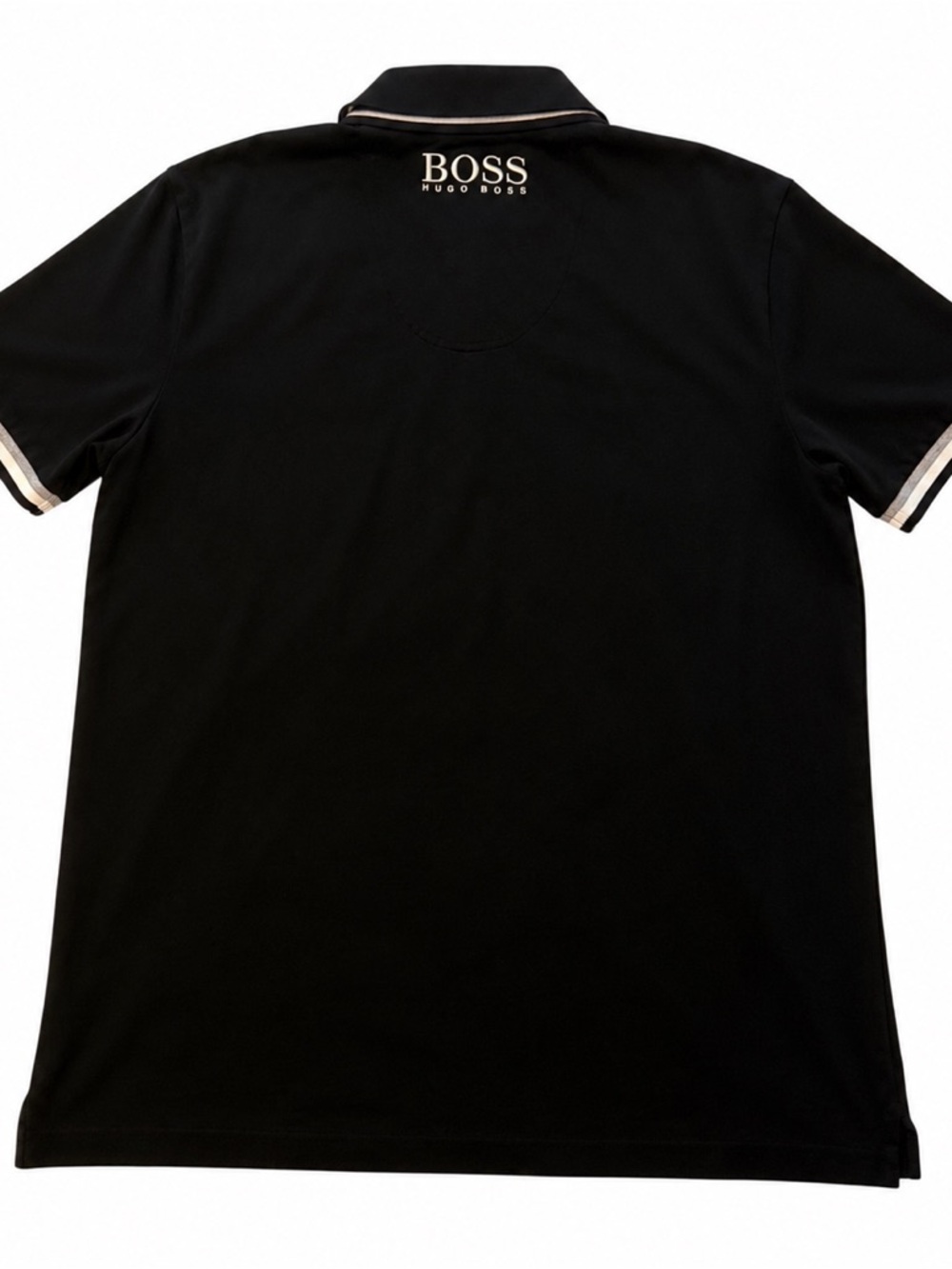 Hugo Boss Black Polo with Contrasting Trim and Back Logo